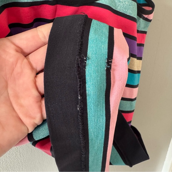 Body by Victoria secret glitter striped layer cami tank top vintage large nwot - Picture 3 of 13